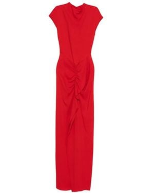 TOVE Robe Longue Beth À Design Drapé - Red