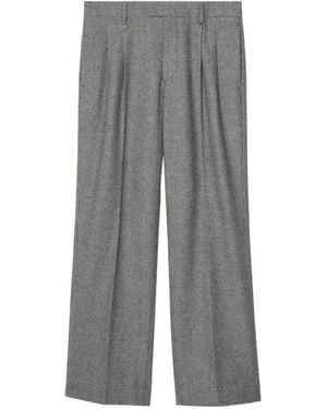 Burberry Puppytooth Check Tailored Pants - Grey