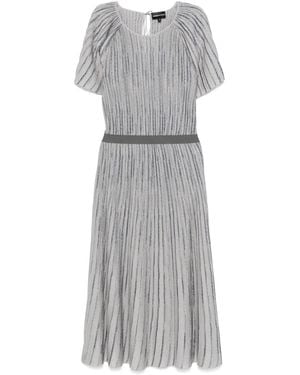Emporio Armani Pleated Dress - Gray