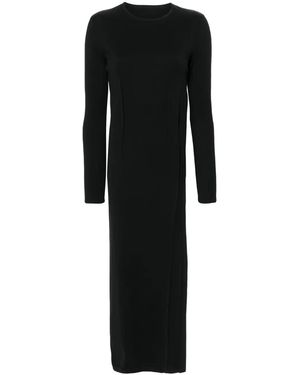 MM6 by Maison Margiela Single Stitch-Logo Jumper - Black