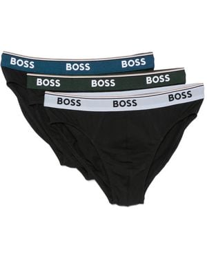 BOSS Lot De Trois Boxers À Taille À Logo - Black