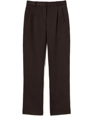 Twinset Pleat-Detail Pants - Black