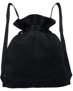 CFCL Stratum Ribbed-Knit Backpack - Black