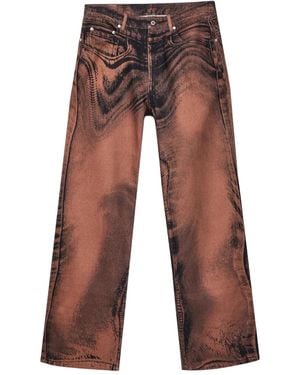 CAMPERLAB Acid-Wash Jeans - Brown