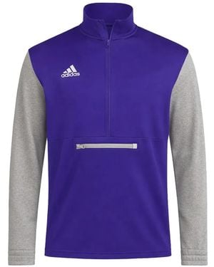 adidas Team Issue Zip Sweatshirt - Purple