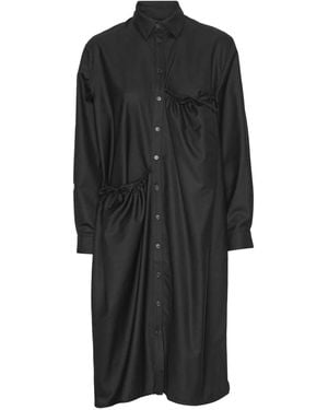 Henrik Vibskov Vestido con detalle fruncido - Negro