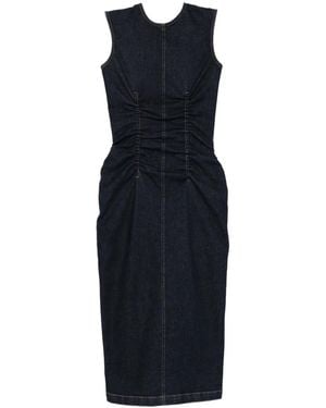 Sportmax Denim Midi Dress - Blue