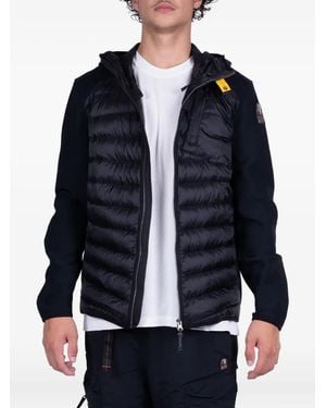 Parajumpers Nolan Hooded Panelled Padded Jacket - Blue