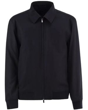 BOSS Slim-Fit Zip-Up Jacket - Blue