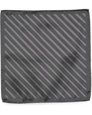 Brunello Cucinelli Striped Handkerchief - Gray