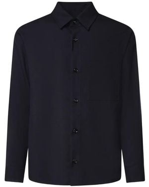 BE ABLE Chest-Pocket Long-Sleeved Shirt - Blue