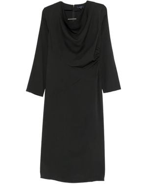 Soeur Faustine Draped Dress - Black