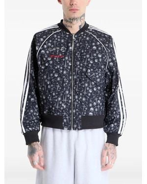 adidas Thug Club Superstar Printed Stripe Jacket - Blue