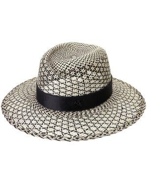 Maison Michel Virginie Woven Brisa Straw Fedora - Multicolour