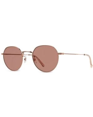 Garrett Leight Round-Frame Sunglasses - Pink