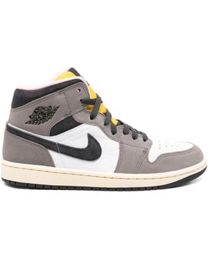 Nike Hi-Top Leather Trainers - White