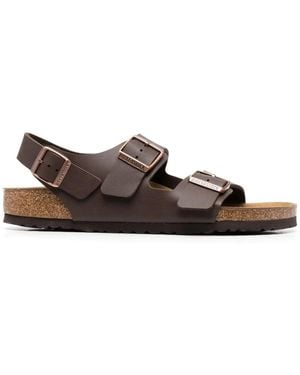 Birkenstock Milano ダブルバックル サンダル - ブラウン