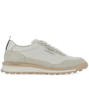 Thom Browne Alumni Panelled Lace-Up Trainers - White