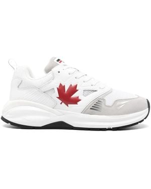 DSquared² Dash Maple Leaf Sneakers - Weiß