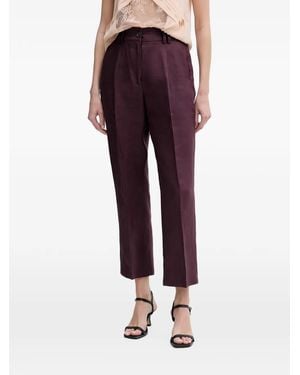 Sisley Pantalon De Tailleur À Taille Élastique - Red