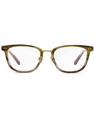 Shinola Gafas con montura rectangular - Verde