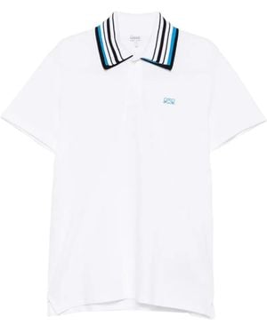 Loewe Polo Con Bordado De Anagrama - Blanco