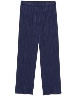 Pleats Please Issey Miyake Pantaloni Monthly Colors: November - Blu