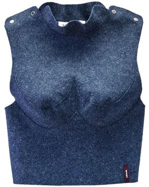 Sunnei Armatura Press-Stud Top - Blue