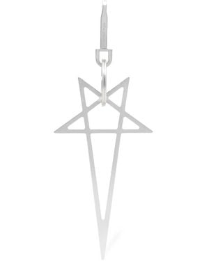Rick Owens Collar Pentagram Con Colgante - Blanco