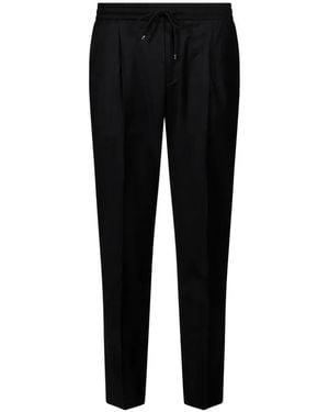Briglia 1949 Wimbledon Drawstring-Waist Tailored Trousers - Black