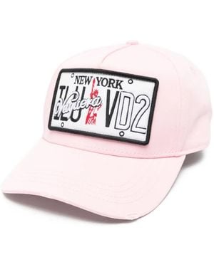 DSquared² New York-Patch Baseball Cap - Pink