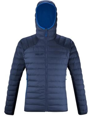 Pascal Millet Logo-Print Down Jacket - Blue