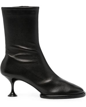 Sergio Rossi Kitten-Heel Ankle Boots - Black