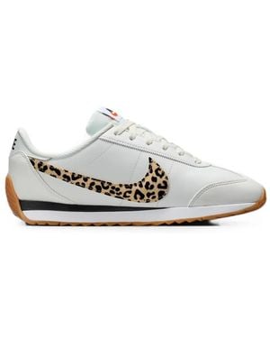Nike Pacific Leopard-Print Leather Trainers - White