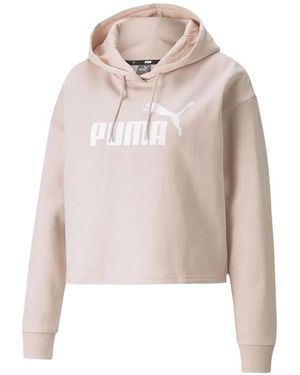 PUMA Essentials Cropped Hoodie - Pink