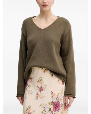 Mos Mosh Mmbine V-Neck Jumper - Natural