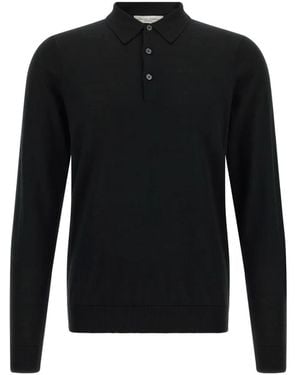 Lazare Studio Long-Sleeve Polo Shirt - Black