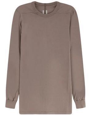 Rick Owens Long-Sleeve Crew-Neck T-Shirt - Brown