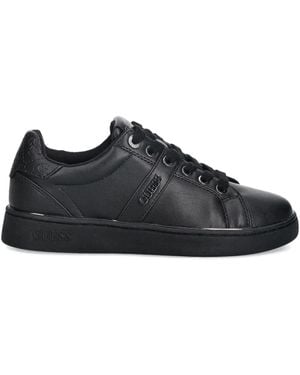Guess Britz Embossed Trainers - Black