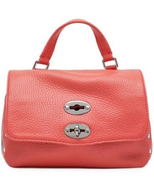 Zanellato Petit Cabas Postina À Détails De Clous - Rouge
