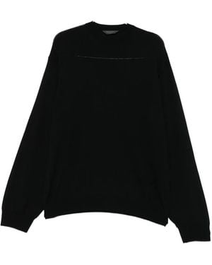 Balenciaga Pull À Col Rond - Noir
