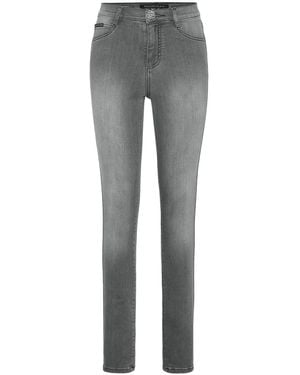 Philipp Plein Vaqueros De Talle Alto - Gris