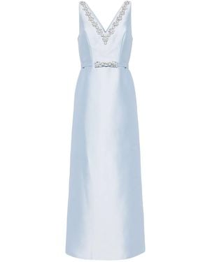 Sachin & Babi Garda Mikado Gown - Blue