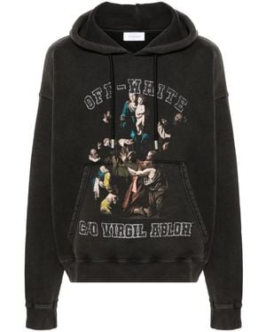 Off-White c/o Virgil Abloh グラフィック パーカー - ブラック
