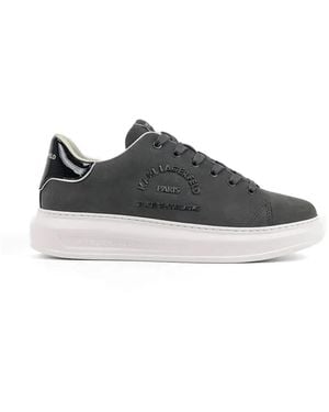 KARL LAGERFELD Logo-Detail Trainers - Grey
