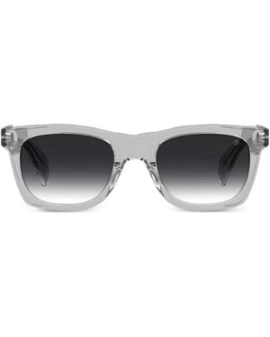 David Beckham Rectangle-Frame Sunglasses - Grey