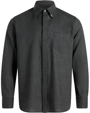 Public School Mccarren Mohair-Blend Shirt - Grey