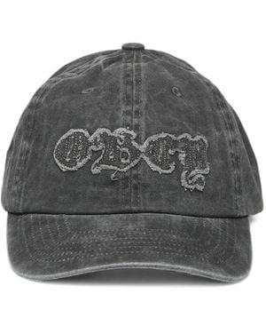 Obey Static Logo-Patch Baseball Cap - Grey