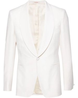 Fursac Shawl-Lapels Tuxedo Jacket - White