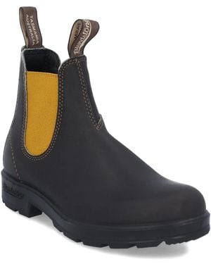 Blundstone Leather Elastic-Panel Boots - Black